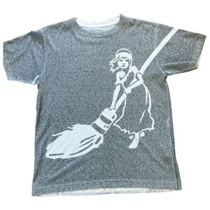 Litographs Les Miserables Book Text Graphic T-Shirt Unisex Large Gray Broadway